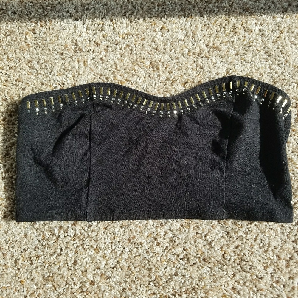 Black Bandeau bra